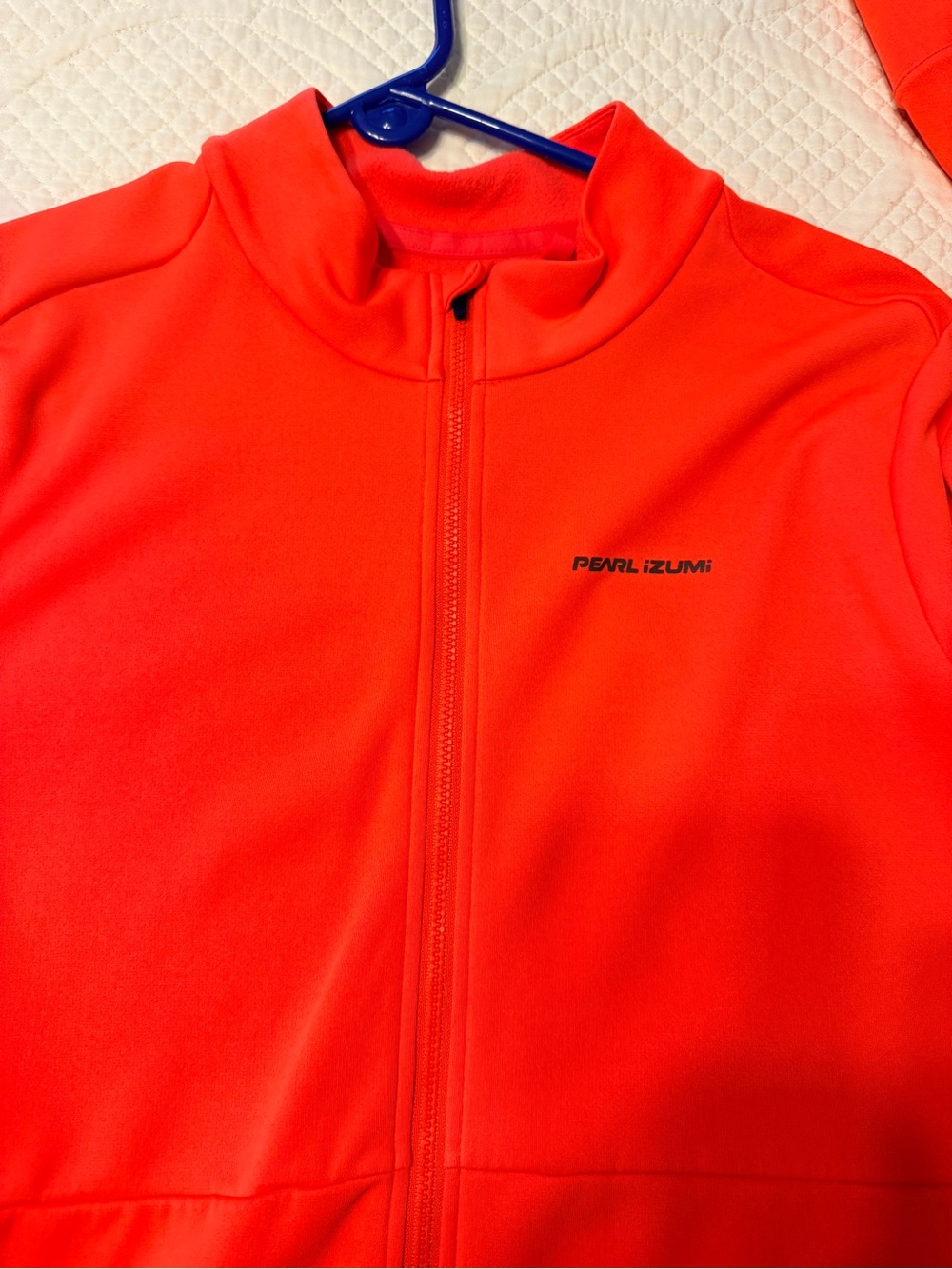 Ladies Pearl Izumi Neon Orange Full-Zip Jacket